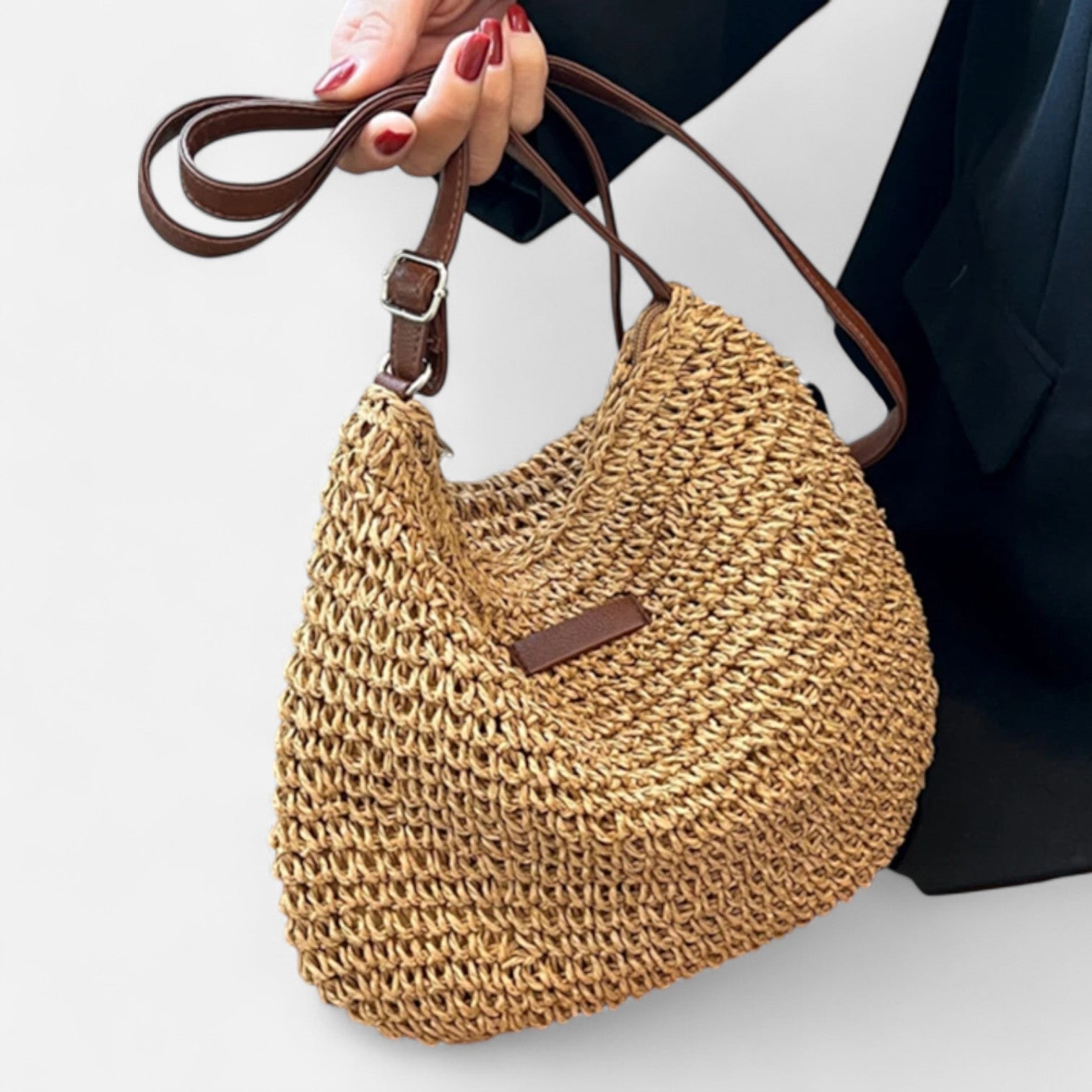 DESINES | Woven Straw Summer Bag – Natural Elegance
