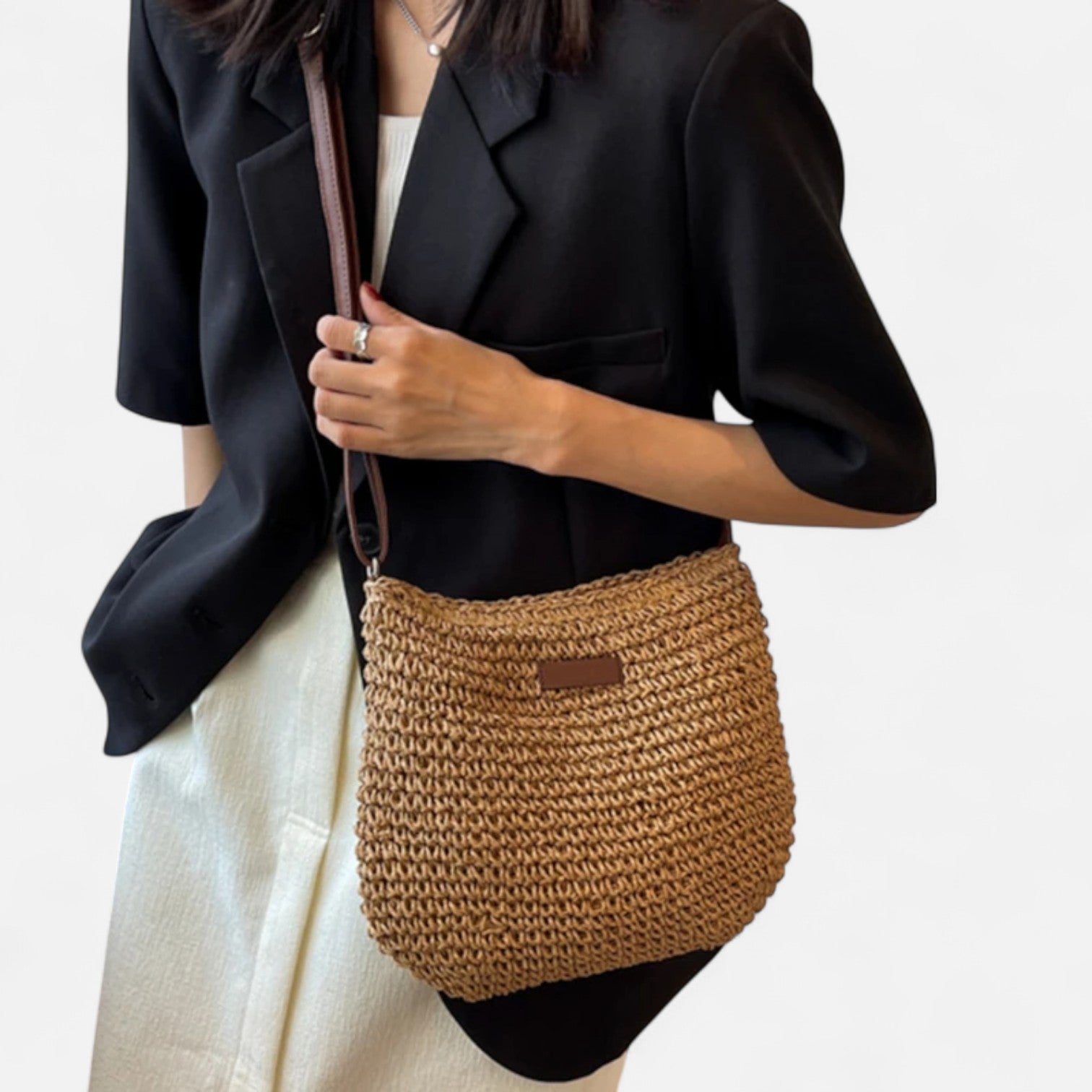 DESINES | Woven Straw Summer Bag – Natural Elegance