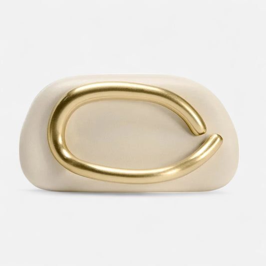 DESINES | Hard Clutch with Gold Clasp