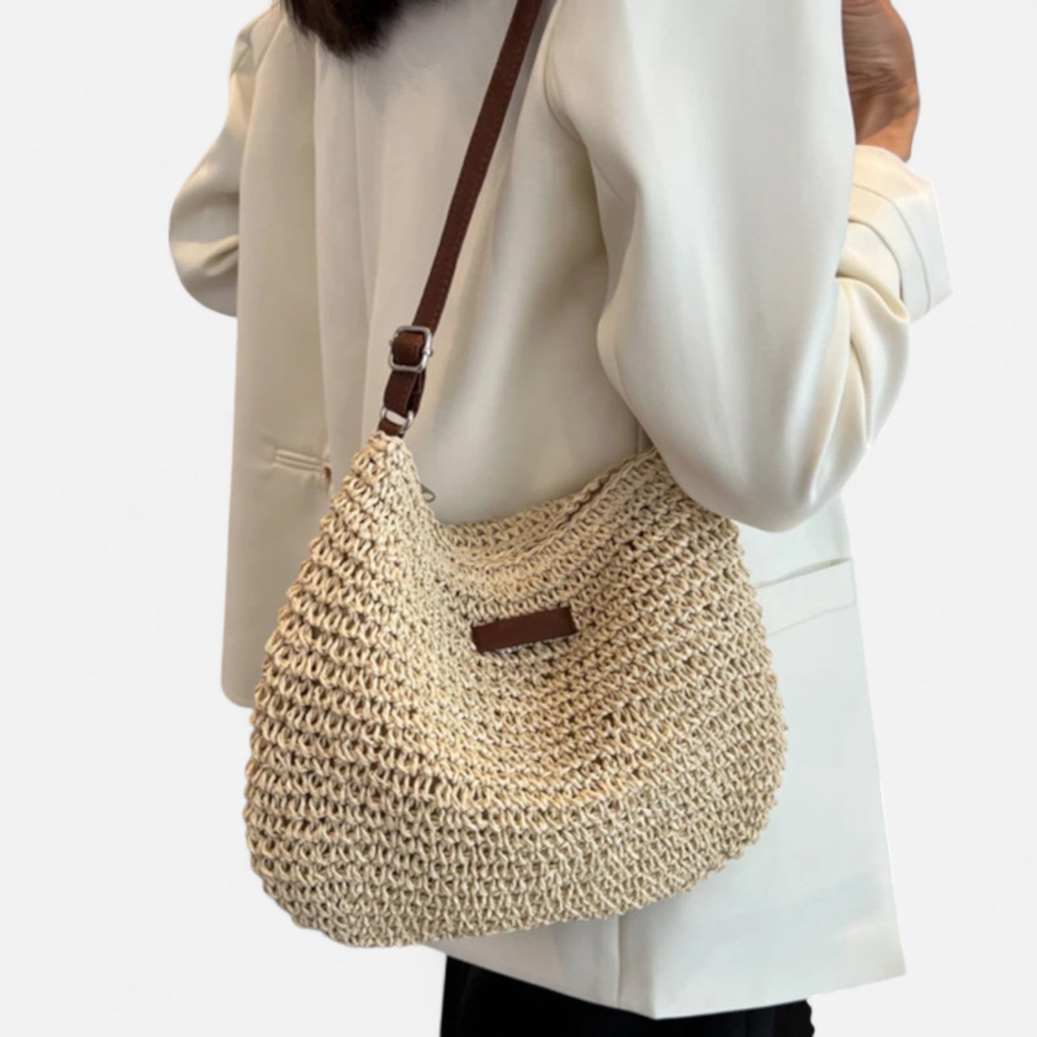DESINES | Woven Straw Summer Bag – Natural Elegance