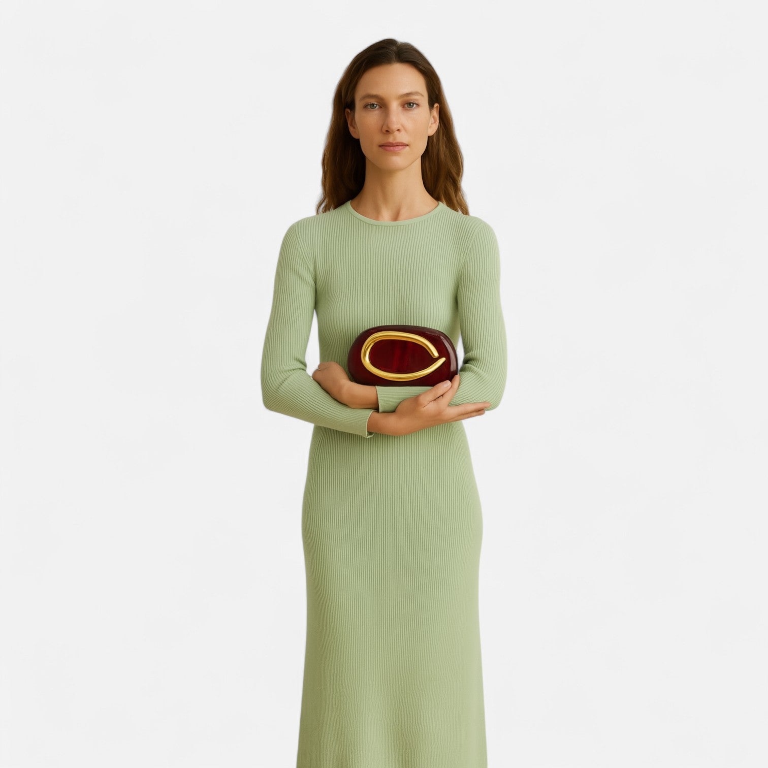 Desines | Clutch with Gold Clasp – Evening Elegance