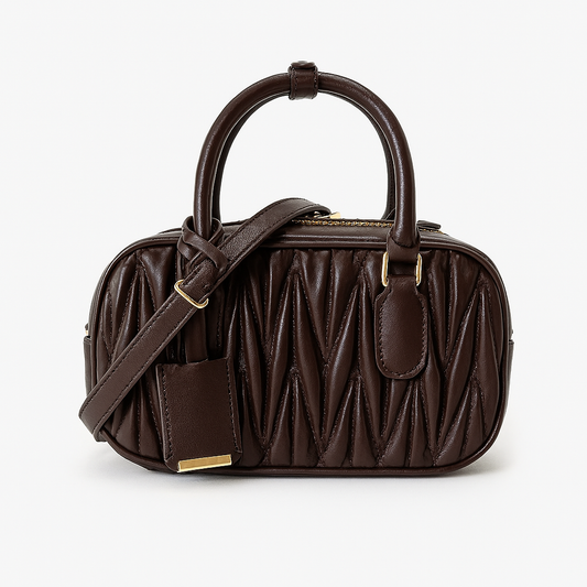 DESINES | Vintage Style Lambskin Bowling Bag