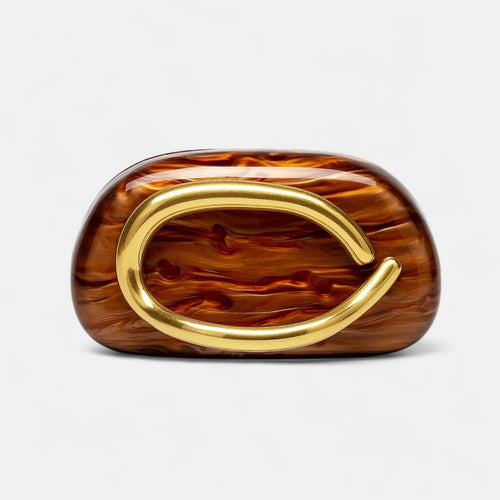 Desines | Clutch with Gold Clasp – Evening Elegance